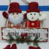 Wall Door Hanging - Santa and Snow Man
