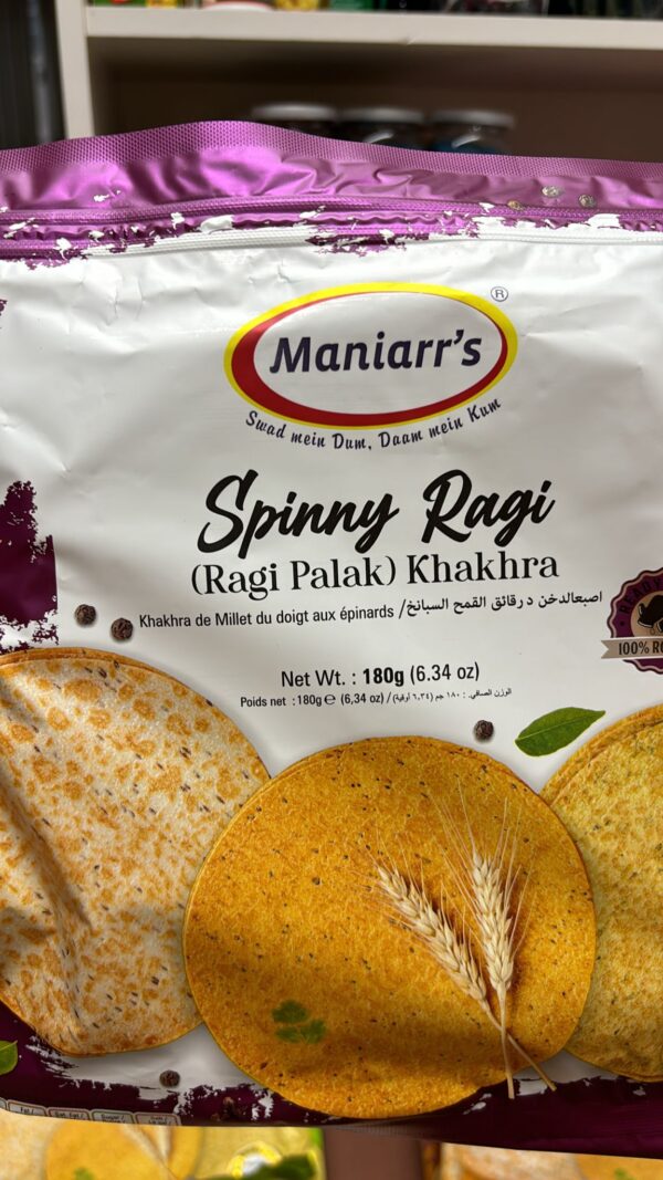 Maniarr's Spinny Ragi (Ragi Palak) Khakhra